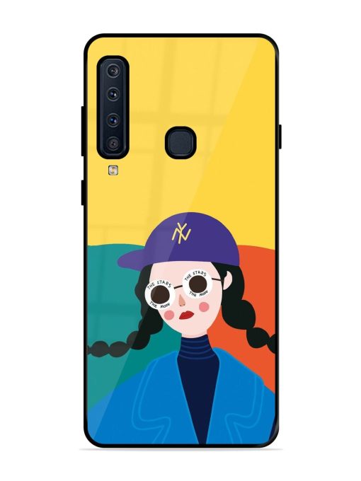 Starry-Eyed Girl Glossy Soft Edge Case for Samsung Galaxy A9 (2018) Chachhi