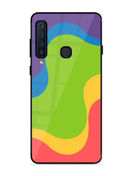 Wavy Rainbow Wonderland Glossy Soft Edge Case for Samsung Galaxy A9 (2018)