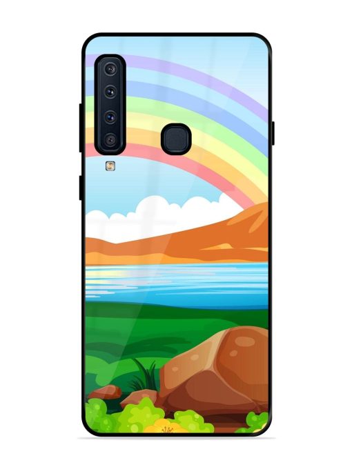 Rainbow Over The Lake Glossy Soft Edge Case for Samsung Galaxy A9 (2018) Chachhi