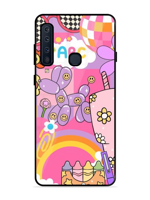 Whimsical Y2K Chaos Glossy Soft Edge Case for Samsung Galaxy A9 (2018) Chachhi