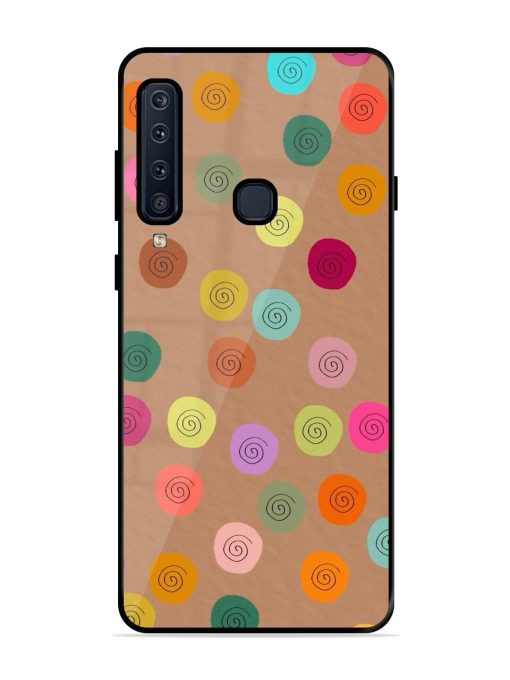 Swirly Dots On Kraft Glossy Soft Edge Case for Samsung Galaxy A9 (2018) Chachhi