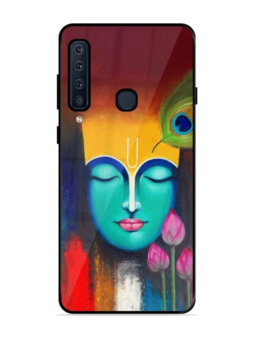 Divine Tranquility: The Face Of Krishna Glossy Soft Edge Case for Samsung Galaxy A9 (2018) Chachhi