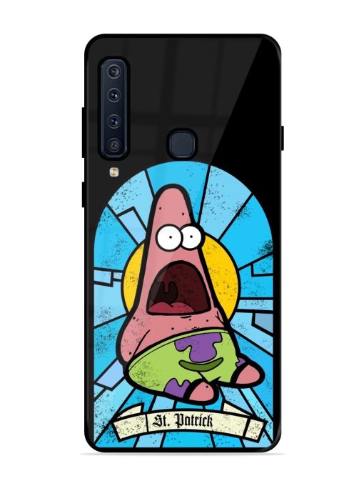 St. Patrick'S Day Stained Glass Patrick Star Glossy Soft Edge Case for Samsung Galaxy A9 (2018)