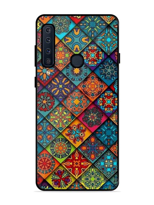 Patchwork Mandala Mosaic Glossy Soft Edge Case for Samsung Galaxy A9 (2018)