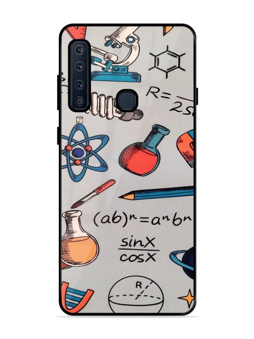 Science Doodle Delight Glossy Soft Edge Case for Samsung Galaxy A9 (2018) Chachhi