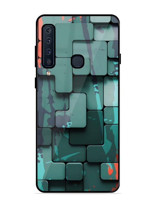 Abstract Geometric Mosaic Glossy Soft Edge Case for Samsung Galaxy A9 (2018) Chachhi