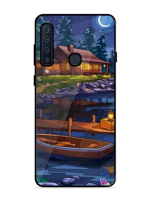 Moonlit Serenity Glossy Soft Edge Case for Samsung Galaxy A9 (2018) Chachhi