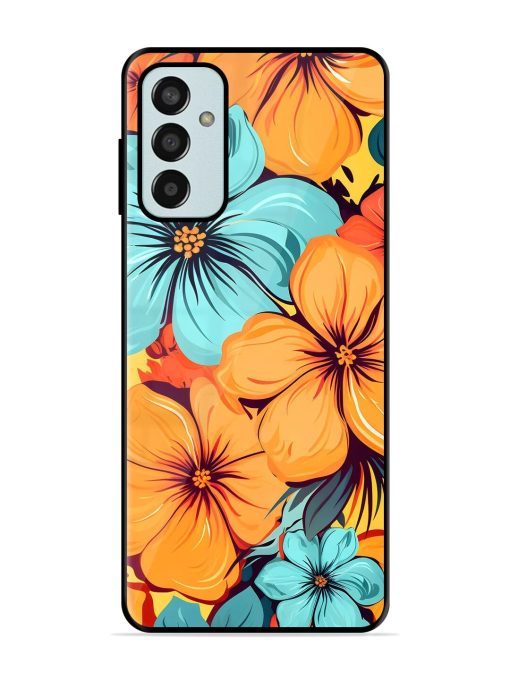 Tropical Bloom Glossy Soft Edge Case for Samsung Galaxy F13 Chachhi