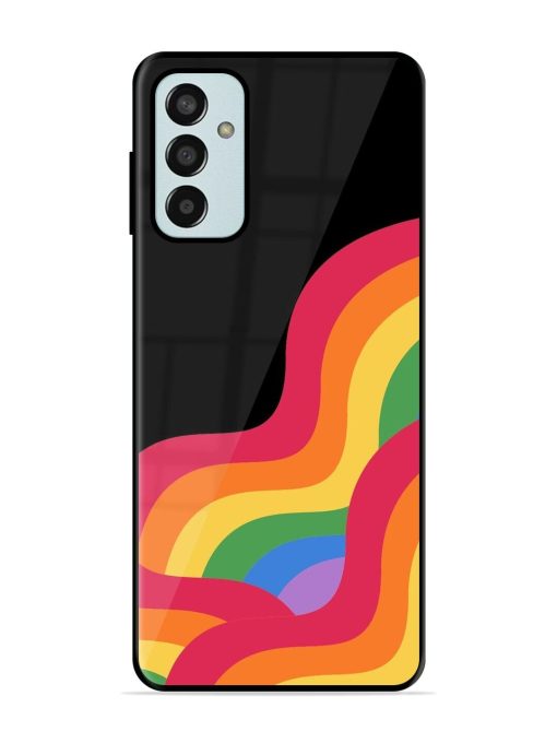 Wavy Rainbow Glossy Soft Edge Case for Samsung Galaxy F13