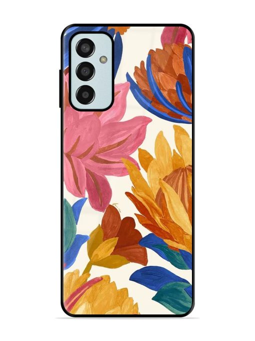 Blooming Tapestry Glossy Soft Edge Case for Samsung Galaxy F13 Chachhi