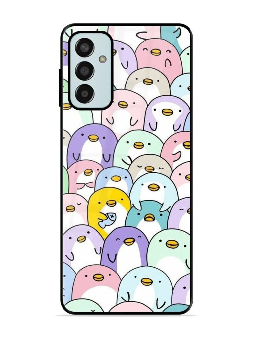 Penguin Party Glossy Soft Edge Case for Samsung Galaxy F13 Chachhi