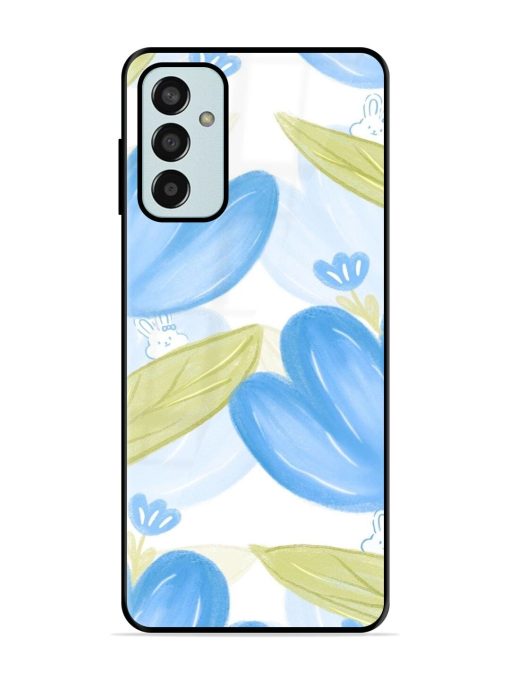 Bunny'S Blue Garden Glossy Soft Edge Case for Samsung Galaxy F13 Chachhi