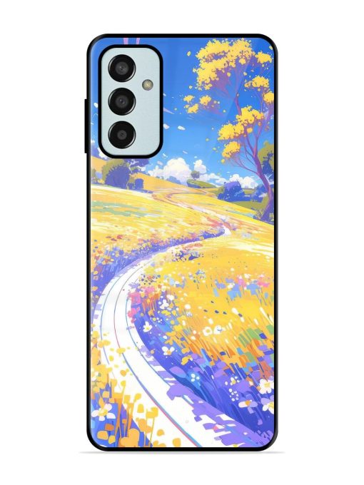 Vibrant Spring Meadow Glossy Soft Edge Case for Samsung Galaxy F13 Chachhi