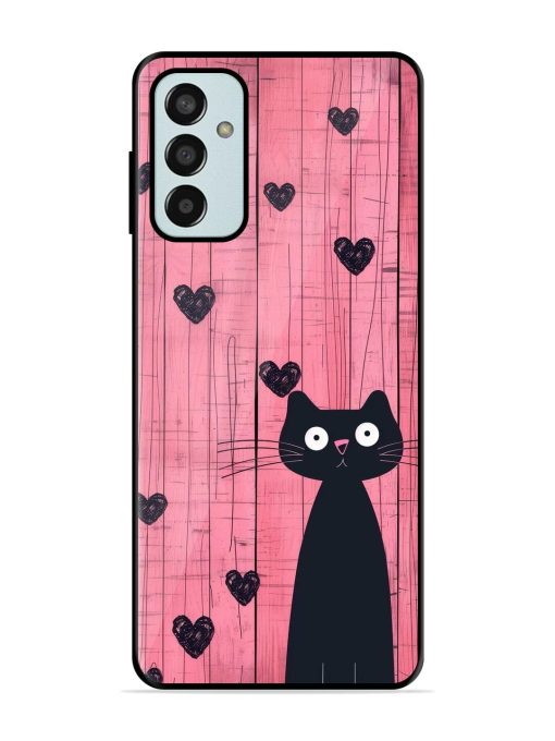 Feline Valentine'S Day Glossy Soft Edge Case for Samsung Galaxy F13 Chachhi