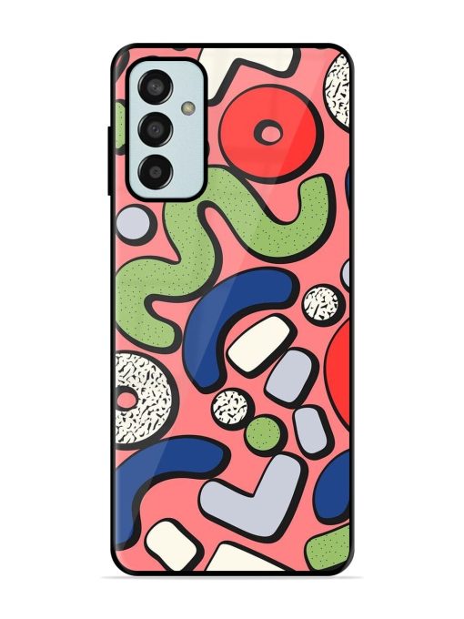 Groovy Geometric Shapes Glossy Soft Edge Case for Samsung Galaxy F13 Chachhi