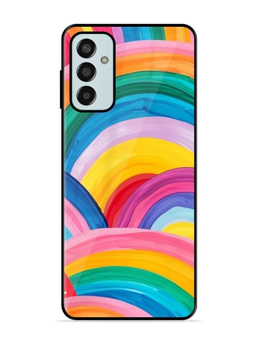 Rainbow Cascade Glossy Soft Edge Case for Samsung Galaxy F13 Chachhi