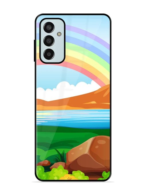 Rainbow Over The Lake Glossy Soft Edge Case for Samsung Galaxy F13 Chachhi