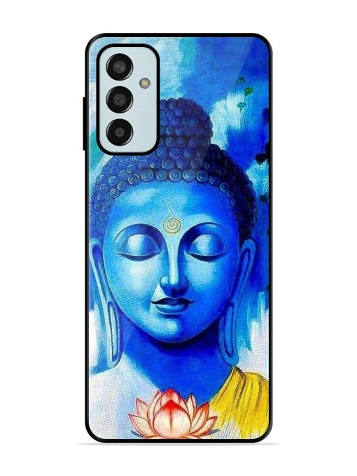 Serene Buddha With Lotus Glossy Soft Edge Case for Samsung Galaxy F13 Chachhi