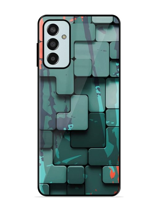 Abstract Geometric Mosaic Glossy Soft Edge Case for Samsung Galaxy F13 Chachhi