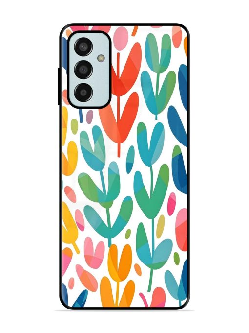 Rainbow Of Blooms Glossy Soft Edge Case for Samsung Galaxy F13 Chachhi