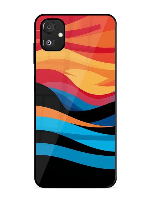 Blazing Currents Glossy Soft Edge Case for Samsung Galaxy F14 (5G) Chachhi