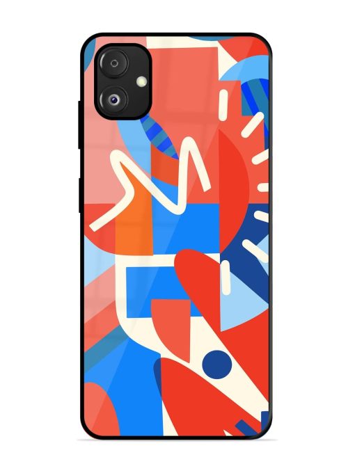 Abstract Harmony Glossy Soft Edge Case for Samsung Galaxy F14 (5G) Chachhi