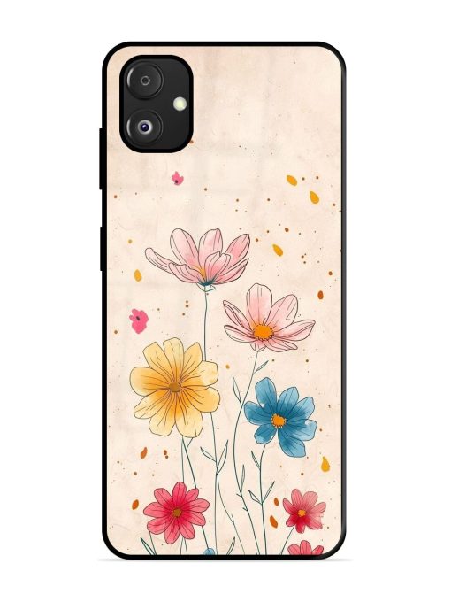 Delicate Bloom Glossy Soft Edge Case for Samsung Galaxy F14 (5G) Chachhi