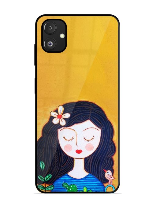 Girl Illustration Glossy Soft Edge Case for Samsung Galaxy F14 (5G) Chachhi