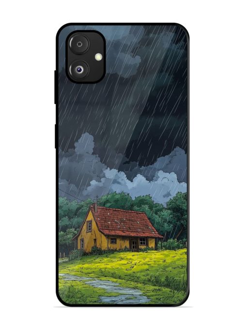 Rainy Day Retreat Glossy Soft Edge Case for Samsung Galaxy F14 (5G) Chachhi