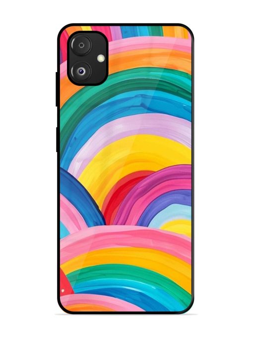 Rainbow Symphony Glossy Soft Edge Case for Samsung Galaxy F14 (5G) Chachhi