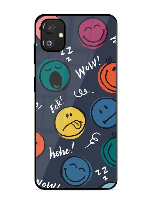 Emoticon Parade Glossy Soft Edge Case for Samsung Galaxy F14 (5G) Chachhi