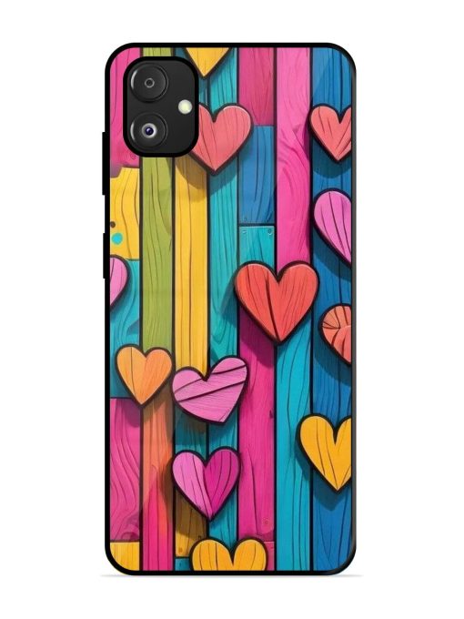 Rainbow Of Hearts Glossy Soft Edge Case for Samsung Galaxy F14 (5G) Chachhi