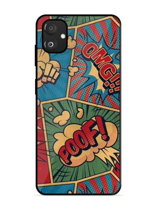 Comic Book Chaos Glossy Soft Edge Case for Samsung Galaxy F14 (5G) Chachhi