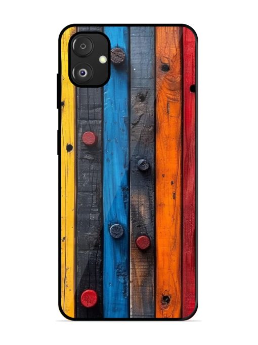 Rainbow Plank Glossy Soft Edge Case for Samsung Galaxy F14 (5G) Chachhi