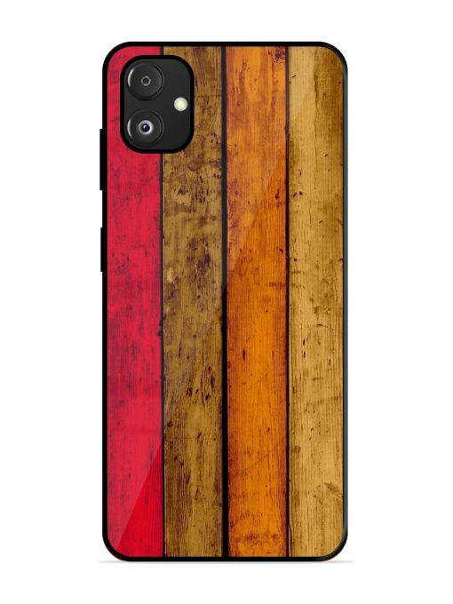 Colorful Woodgrain Glossy Soft Edge Case for Samsung Galaxy F14 (5G)