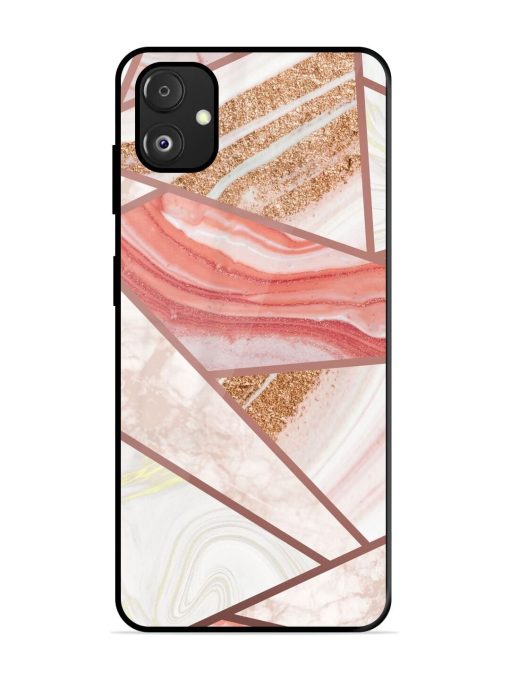 Rosy Mosaic Glossy Soft Edge Case for Samsung Galaxy F14 (5G) Chachhi