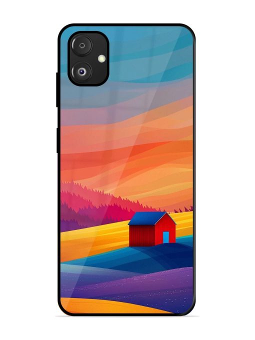 Sunset Solitude Glossy Soft Edge Case for Samsung Galaxy F14 (5G) Chachhi