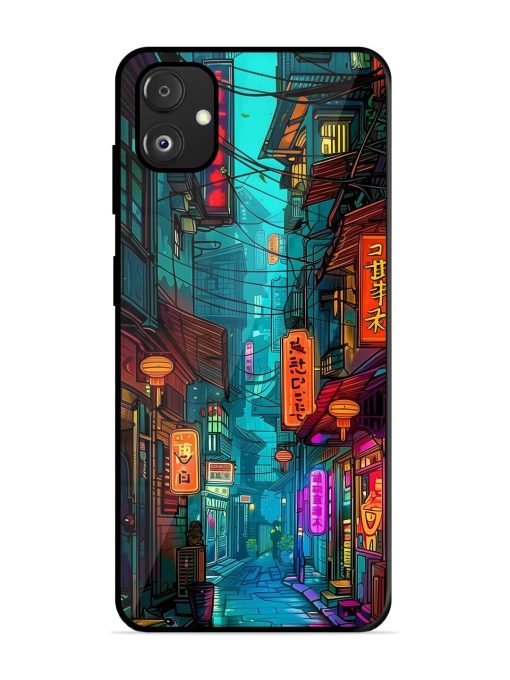 Neon Nightscape Glossy Soft Edge Case for Samsung Galaxy F14 (5G) Chachhi