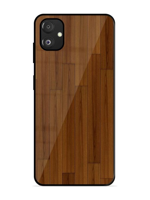 Warm Woodgrain Glossy Soft Edge Case for Samsung Galaxy F14 (5G) Chachhi