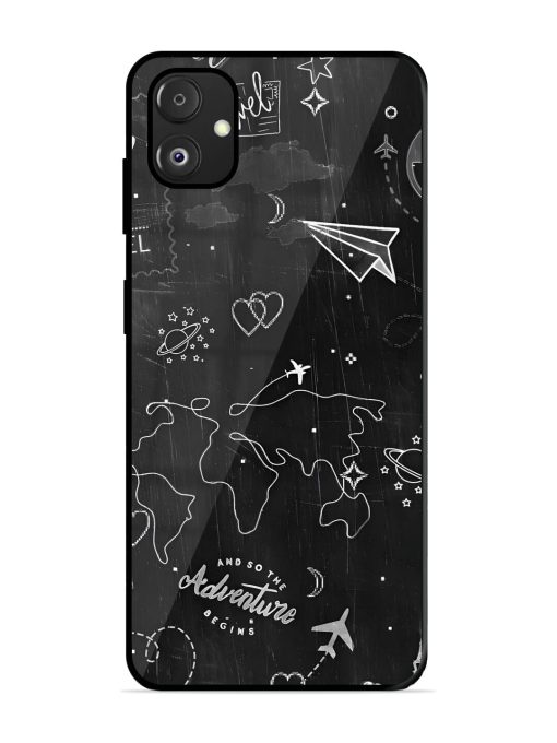 Wanderlust Sketchbook Glossy Soft Edge Case for Samsung Galaxy F14 (5G) Chachhi