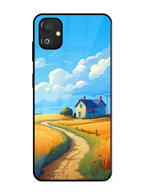 Countryside Cottage Glossy Soft Edge Case for Samsung Galaxy F14 (5G) Chachhi