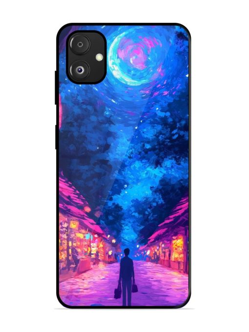 Neon Nightscape Glossy Soft Edge Case for Samsung Galaxy F14 (5G) Chachhi