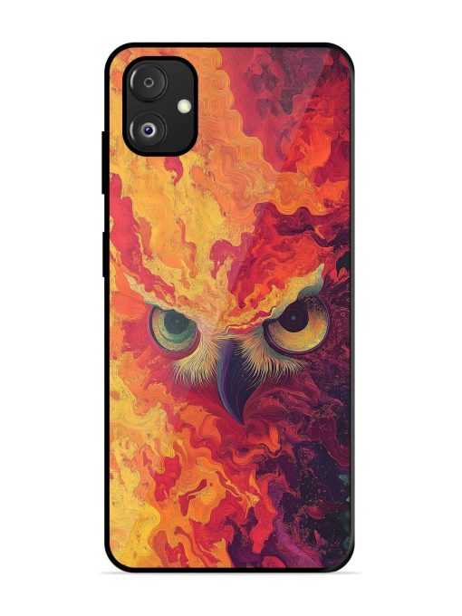 Fiery Owl Glossy Soft Edge Case for Samsung Galaxy F14 (5G)