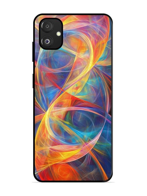 Cosmic Currents Glossy Soft Edge Case for Samsung Galaxy F14 (5G) Chachhi