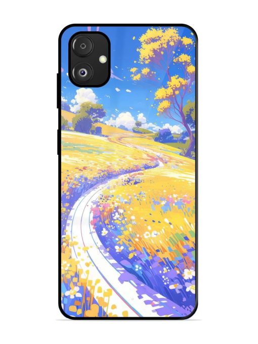 Vibrant Spring Meadow Glossy Soft Edge Case for Samsung Galaxy F14 (5G) Chachhi