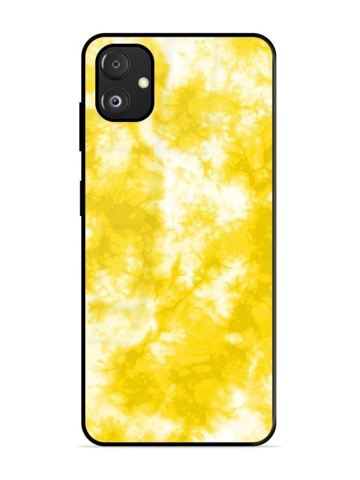 Golden Tie-Dye Twirl Glossy Soft Edge Case for Samsung Galaxy F14 (5G) Chachhi