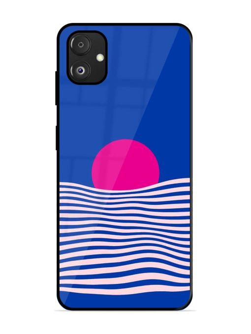 Pink Sunset Over Blue Waves Glossy Soft Edge Case for Samsung Galaxy F14 (5G) Chachhi