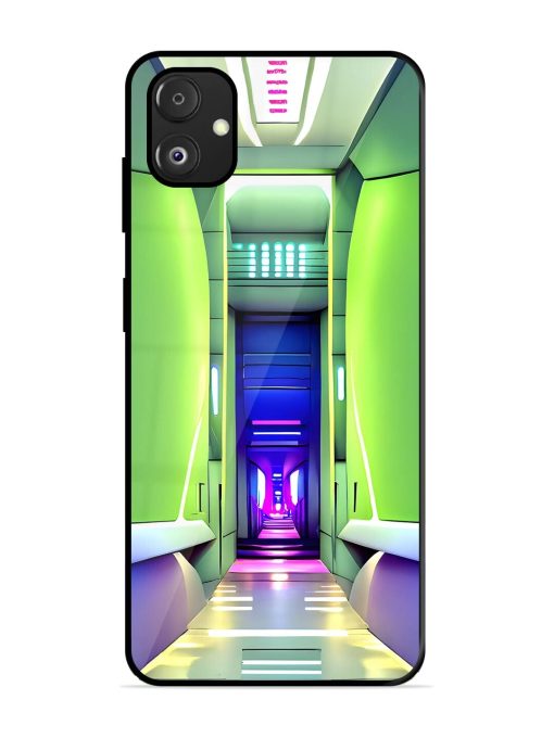 Neon Corridor Glossy Soft Edge Case for Samsung Galaxy F14 (5G)