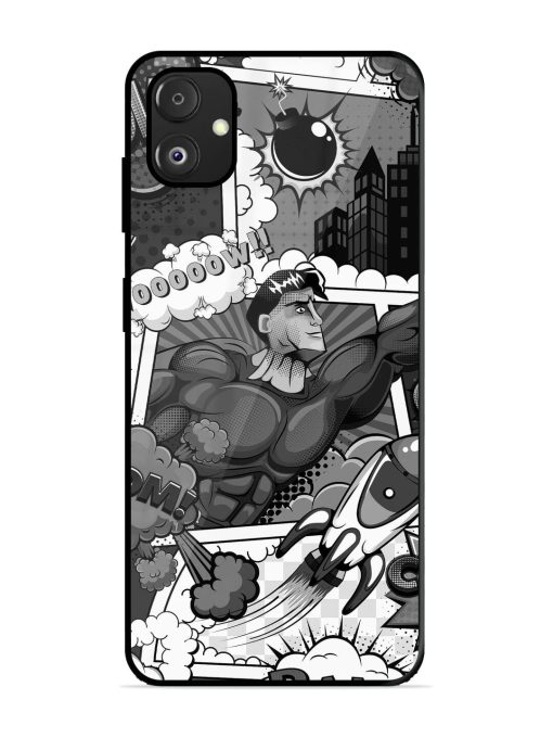 Comic Book Chaos Glossy Soft Edge Case for Samsung Galaxy F14 (5G) Chachhi