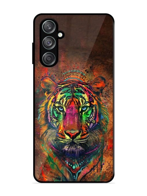 Cosmic Tiger Glossy Soft Edge Case for Samsung Galaxy F15 (5G) Chachhi